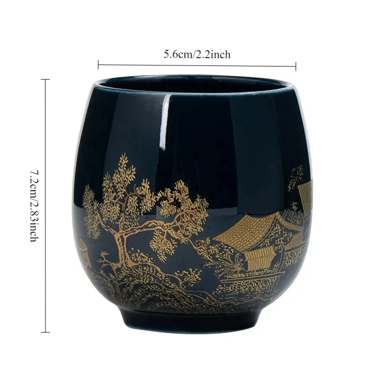 No Handle Japanese-style Ceramic Tea Cup