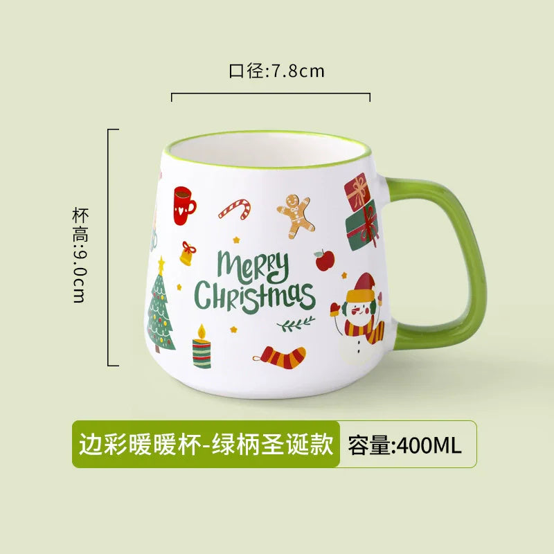 Red Green Christmas Ceramic Mug