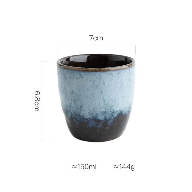 Handleless Kiln-Effect Ceramic Japanese-style Coffee Mug - CM046