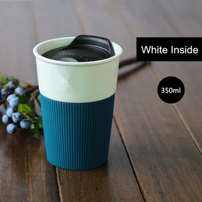 Porcelain Travel Mug With Lid