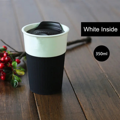 Porcelain Travel Mug With Lid
