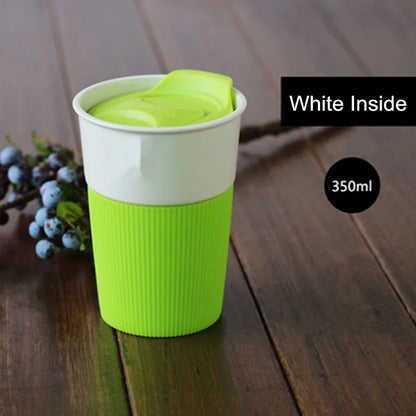 Porcelain Travel Mug With Lid