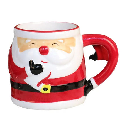 Santa Claus Ceramic Christmas Cup