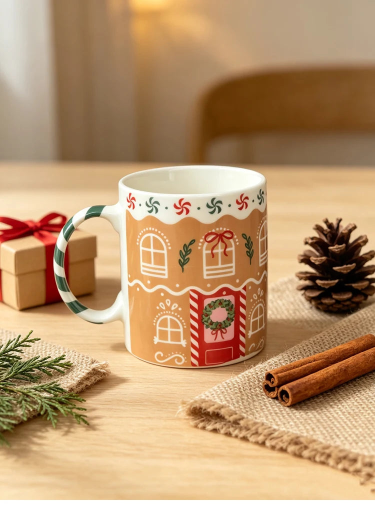 Gingerbread House Christmas Ceramic Mug - CM054