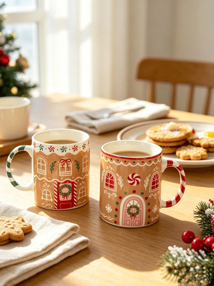 Gingerbread House Christmas Ceramic Mug - CM054
