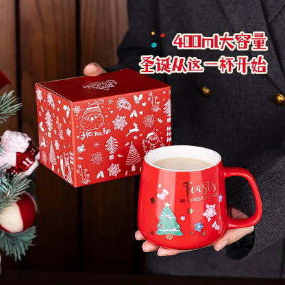 Red Green Christmas Ceramic Mug