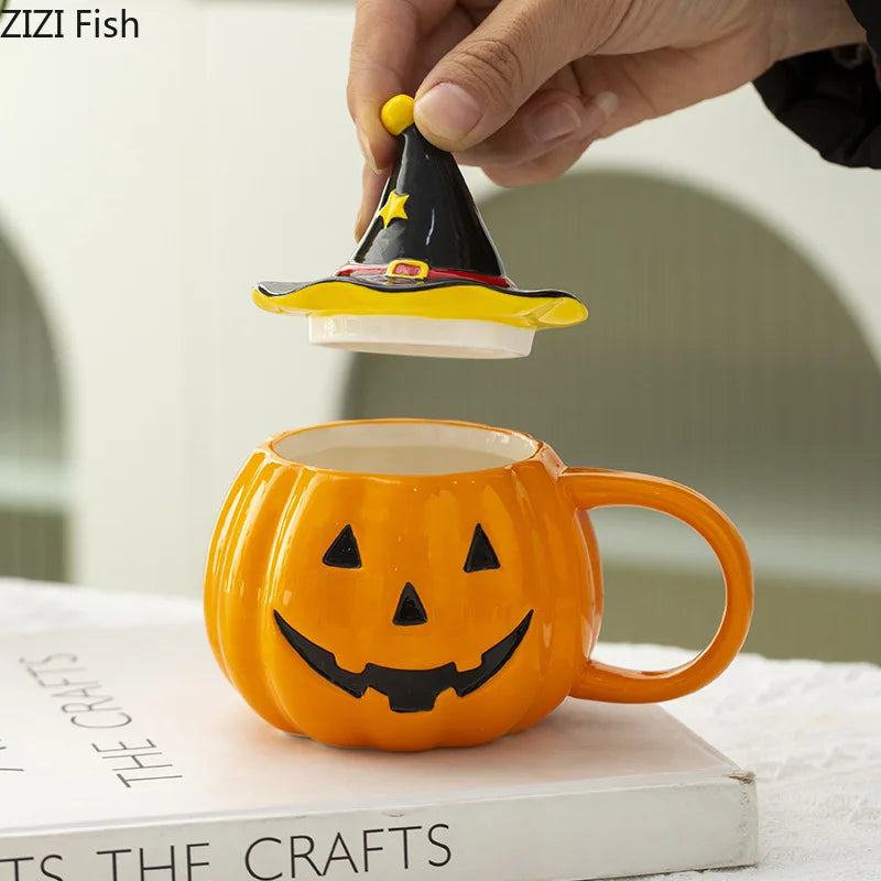 Halloween Pumpkin Porcelain Mug