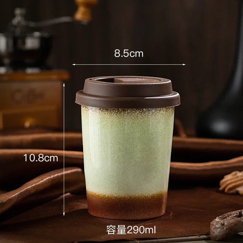 Ceramic Travel Mug with Silicone Lid