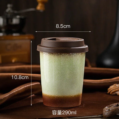 Ceramic Travel Mug with Silicone Lid