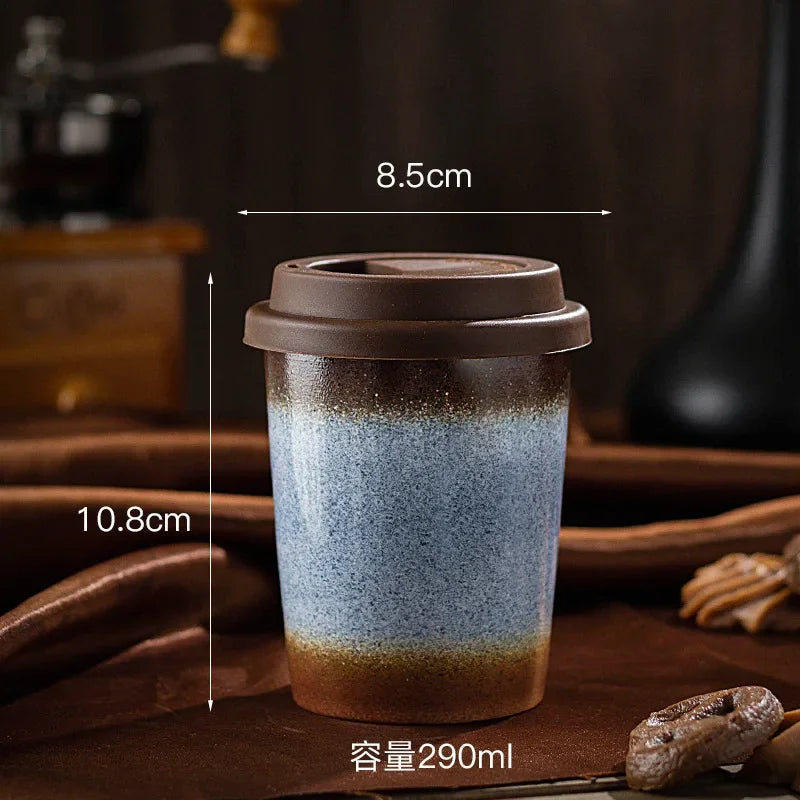 Ceramic Travel Mug with Silicone Lid