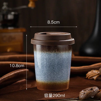 Ceramic Travel Mug with Silicone Lid