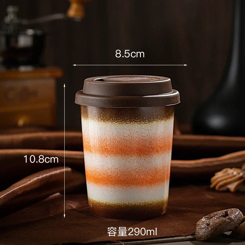 Ceramic Travel Mug with Silicone Lid