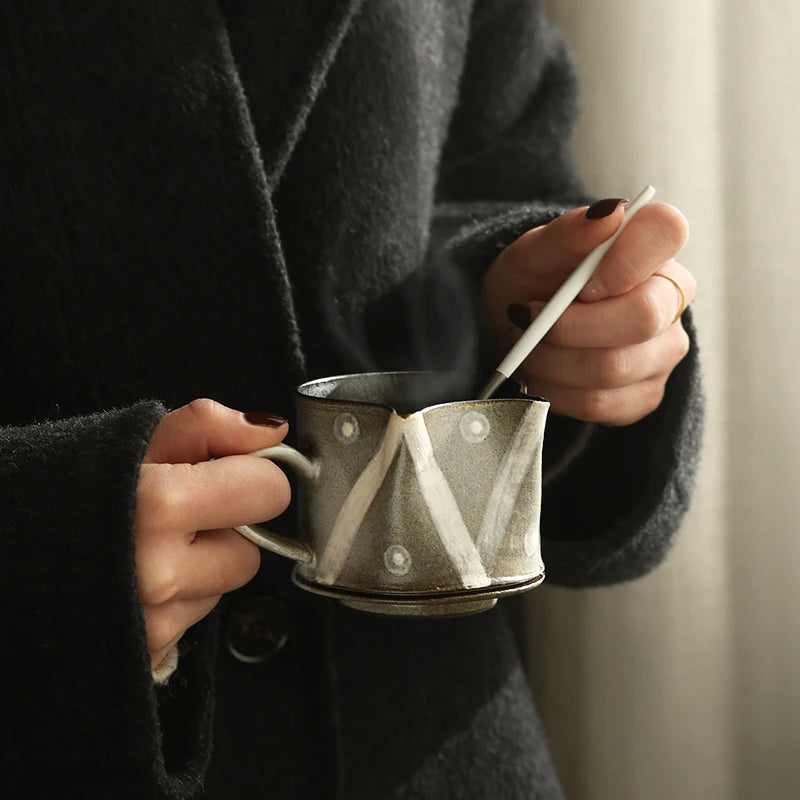 Rustic Handmade Rough Pottery Cup