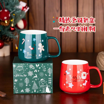 Red Green Christmas Ceramic Mug