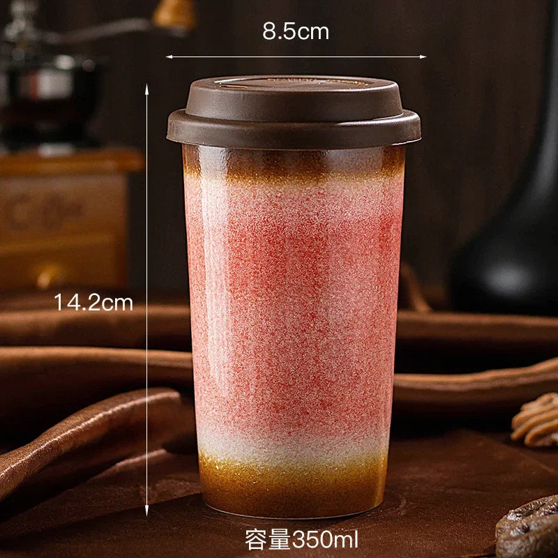 Ceramic Travel Mug with Silicone Lid