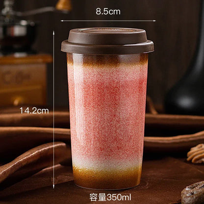 Ceramic Travel Mug with Silicone Lid