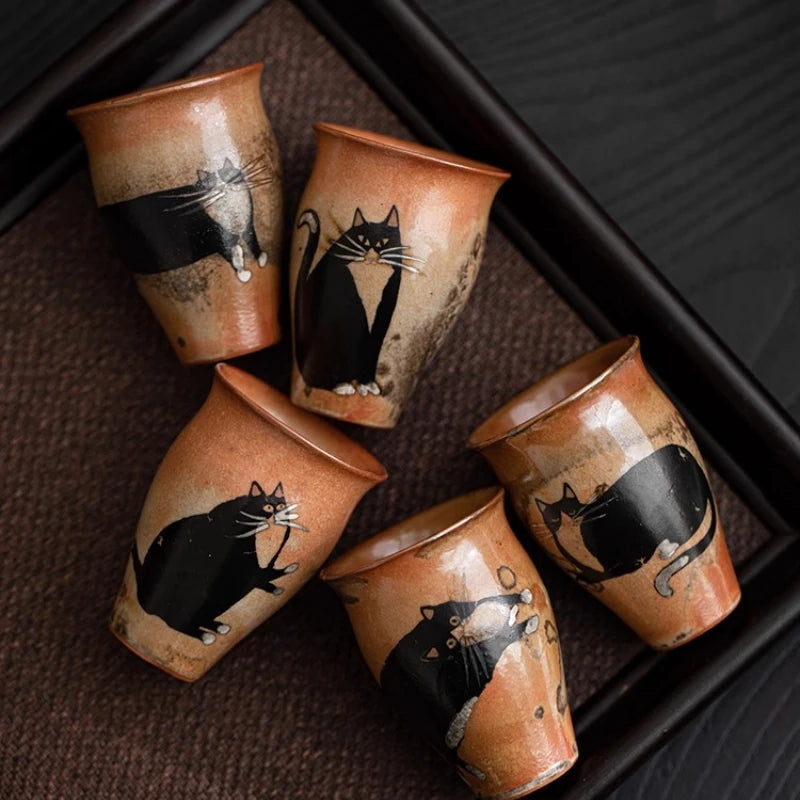Retro Handmade pottery Small Cup