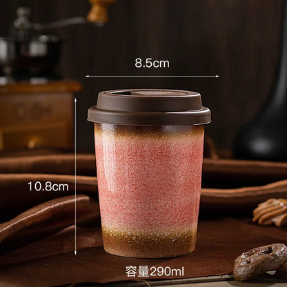 Ceramic Travel Mug with Silicone Lid