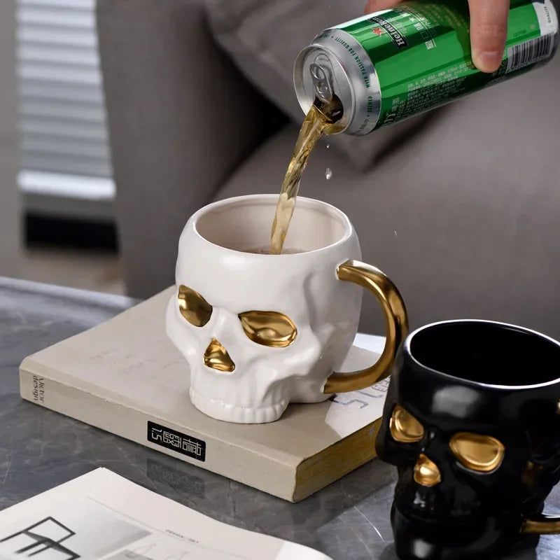 Halloween Skull Ceramic Mug