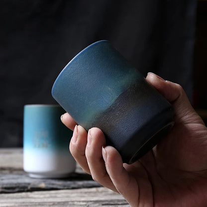 Stoneware Gradient Coffee Mug – No Handle