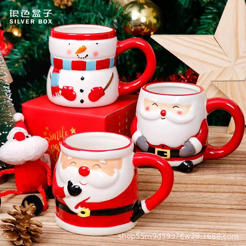 Santa Claus Ceramic Christmas Cup