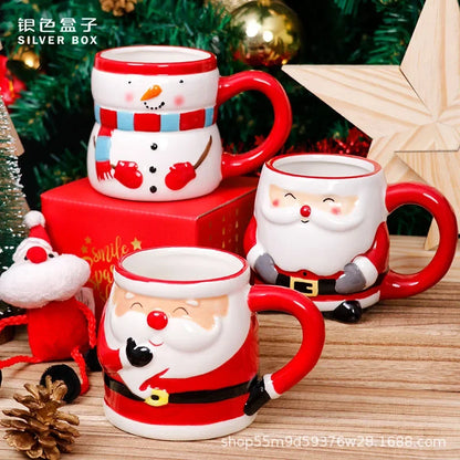 Santa Claus Ceramic Christmas Cup