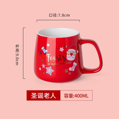 Red Green Christmas Ceramic Mug