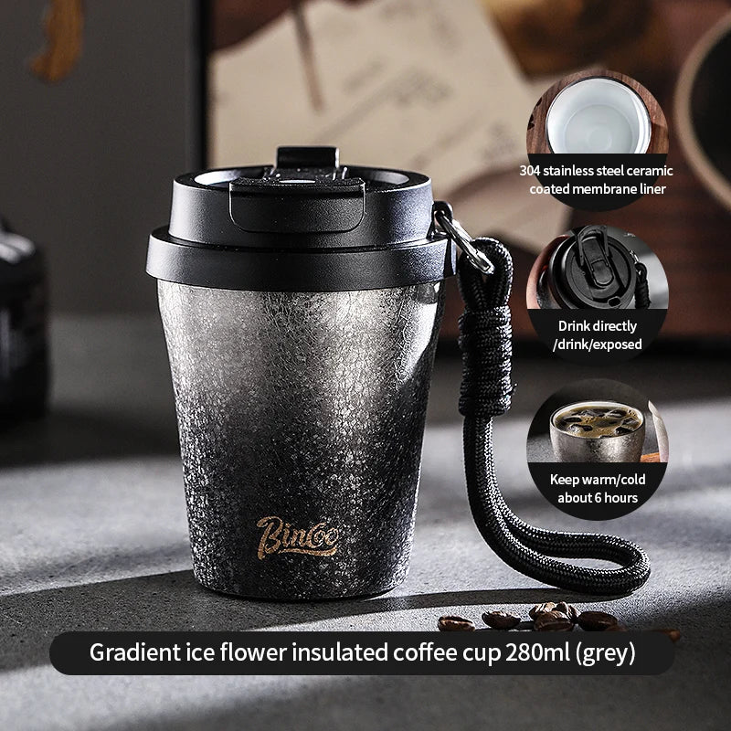 Double Wall Ceramic Lined Travel Mug