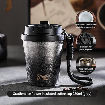 Double Wall Ceramic Lined Travel Mug