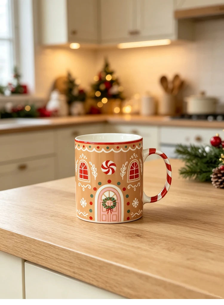 Gingerbread House Christmas Ceramic Mug - CM054