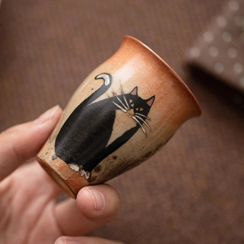 Retro Handmade pottery Small Cup