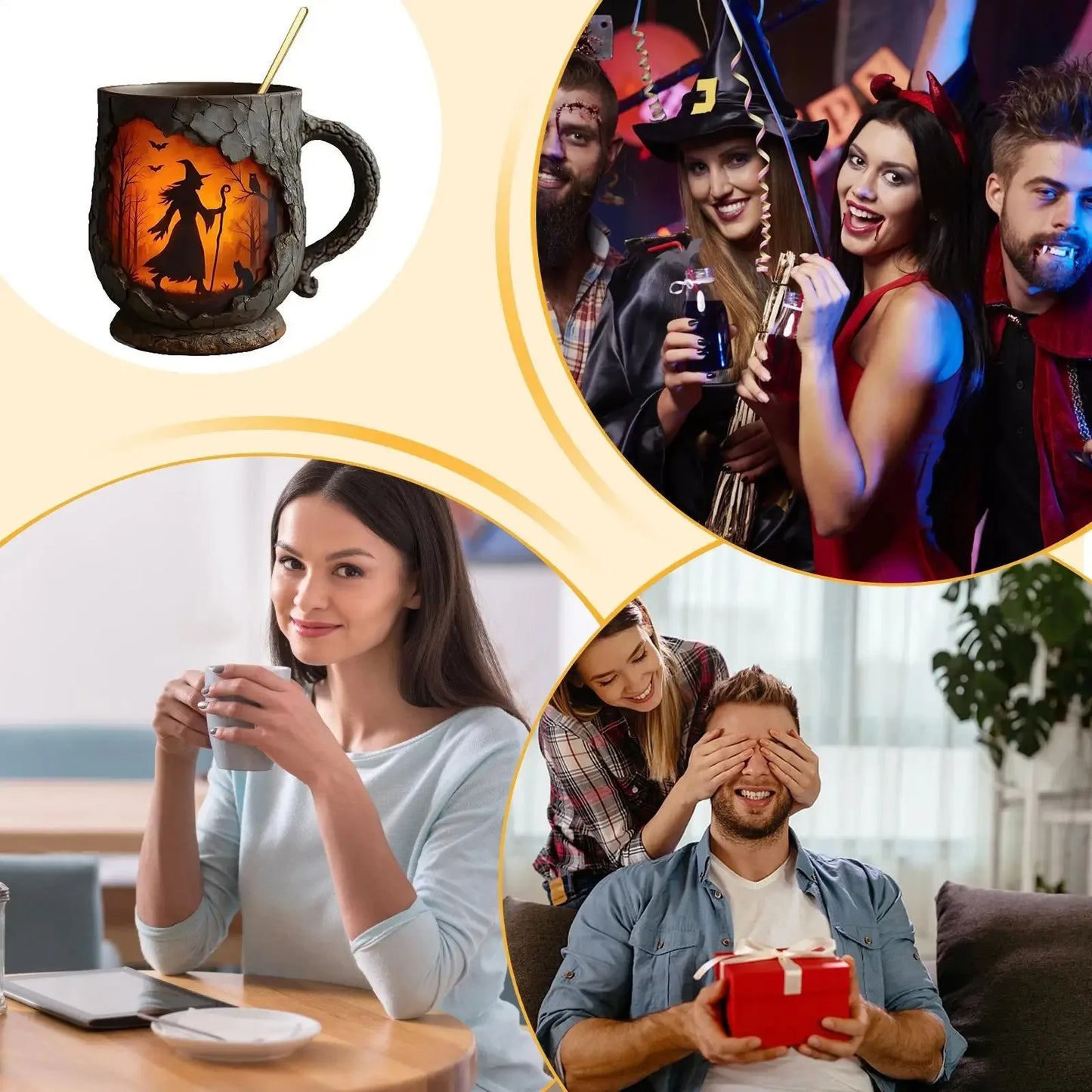 Halloween 3D Witch Mug
