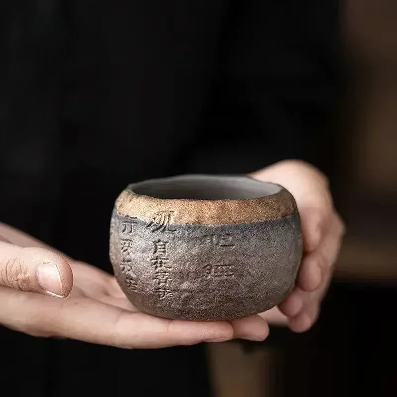 Rough Pottery Handmade Cup