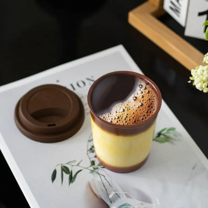 Ceramic Travel Mug with Silicone Lid