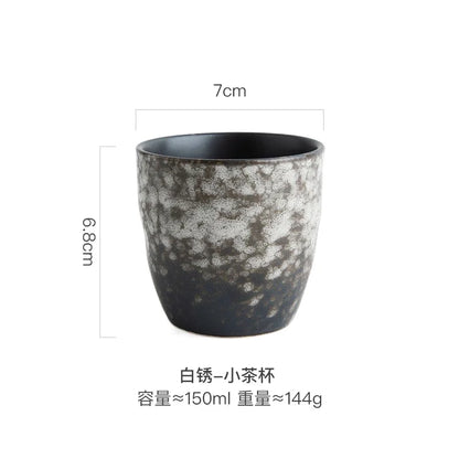Handleless Porcelain Japanese-style Coffee Mug