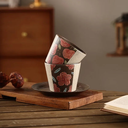 Vintage Jingdezhen Underglaze Ceramic Mug - CMCM030
