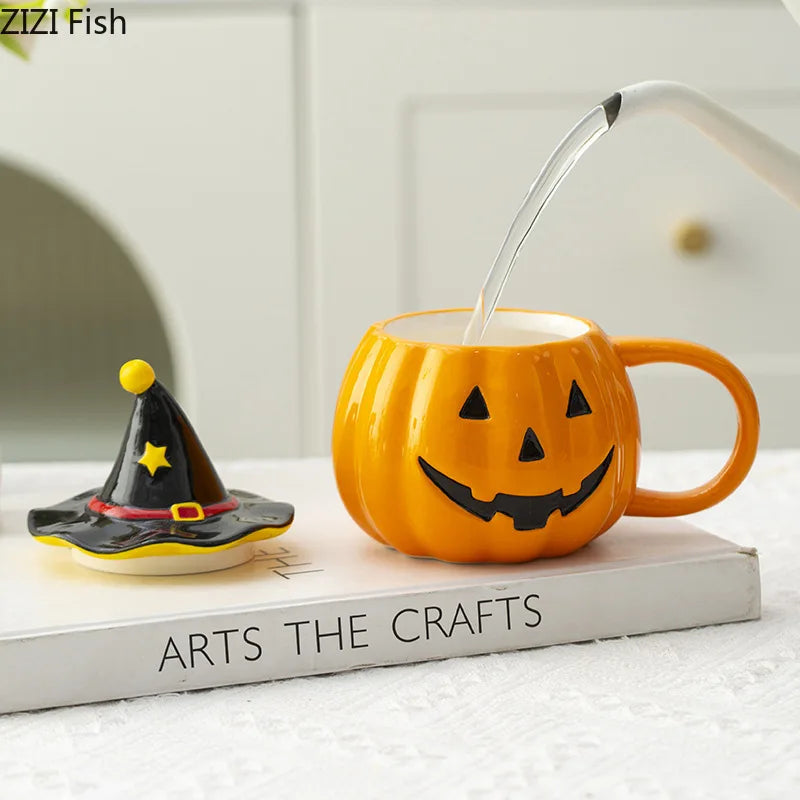 Halloween Pumpkin Porcelain Mug
