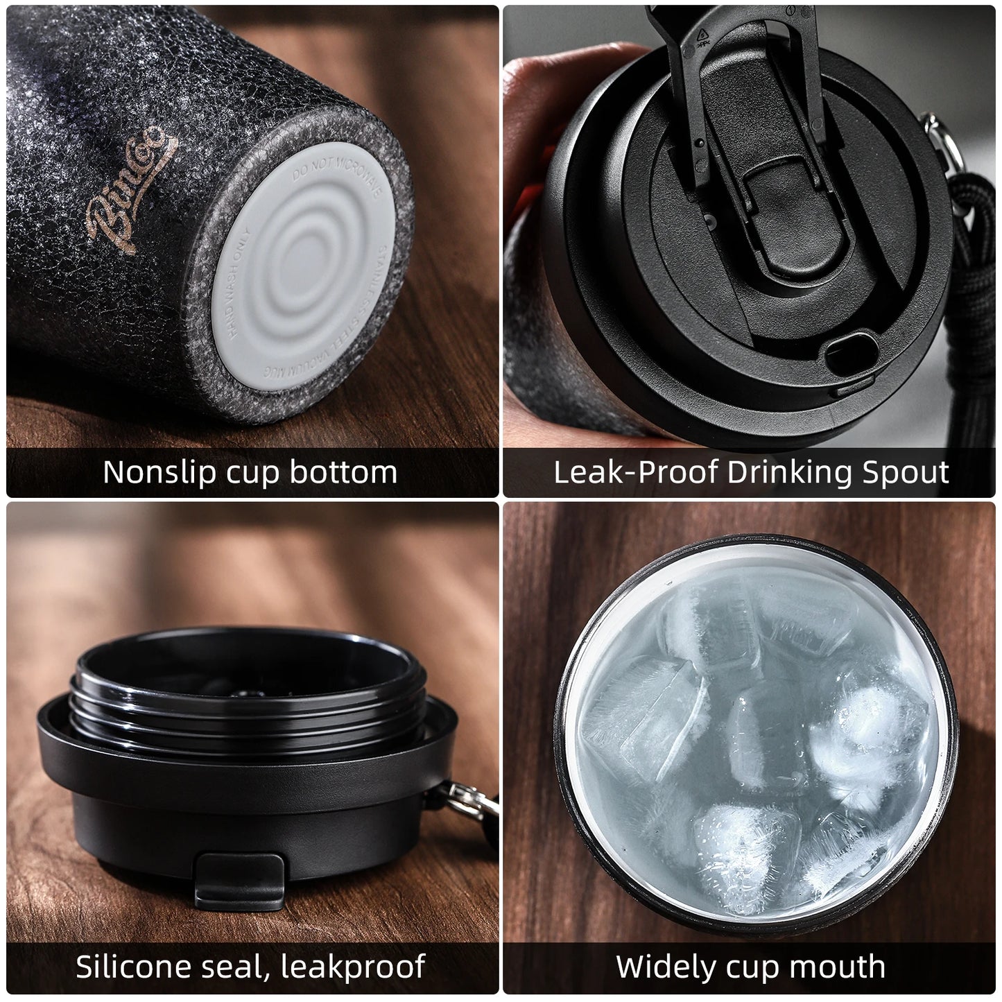Double Wall Ceramic Lined Travel Mug