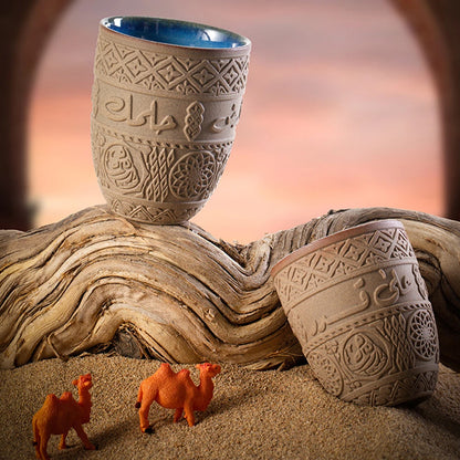 Middle Eastern Pottery Espresso Cup