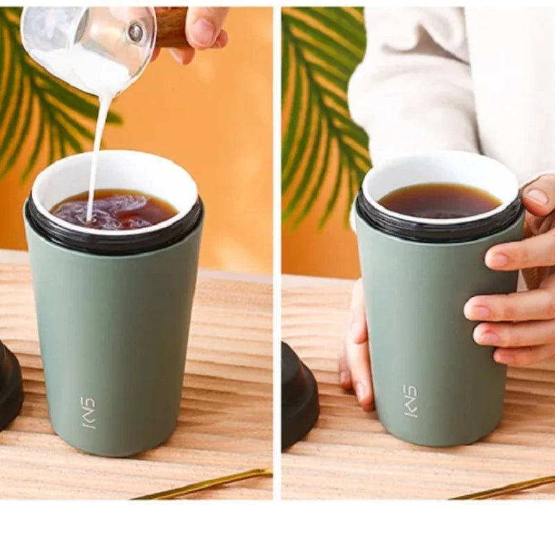 Porcelain Inner Pot Travel Insulated Mug