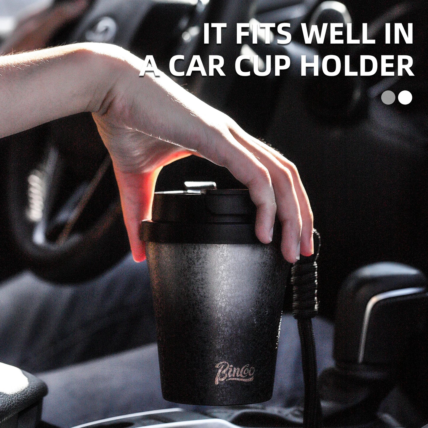 Double Wall Ceramic Lined Travel Mug