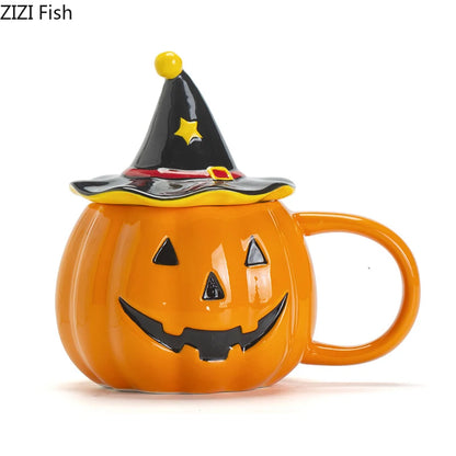 Halloween Pumpkin Porcelain Mug
