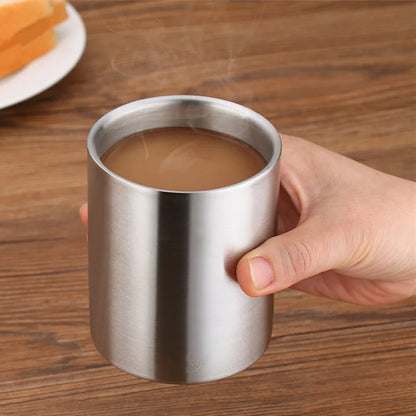 Double Wall Stainless Steel No Handle Coffee Mug