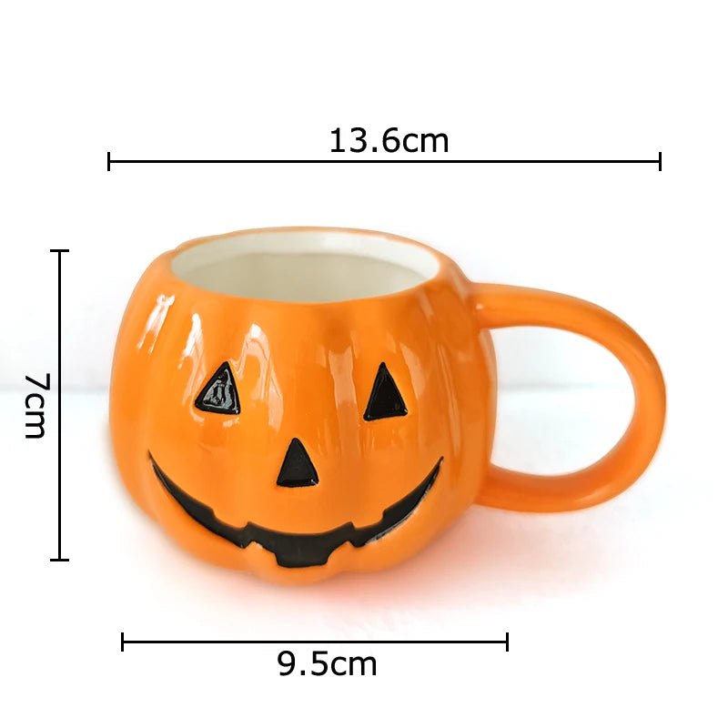 Halloween Pumpkin Porcelain Mug