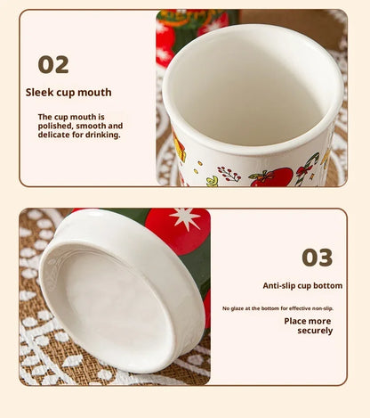 Christmas Ceramic Travel Mug with Silicone Lid – CM052