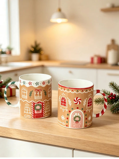Gingerbread House Christmas Ceramic Mug - CM054