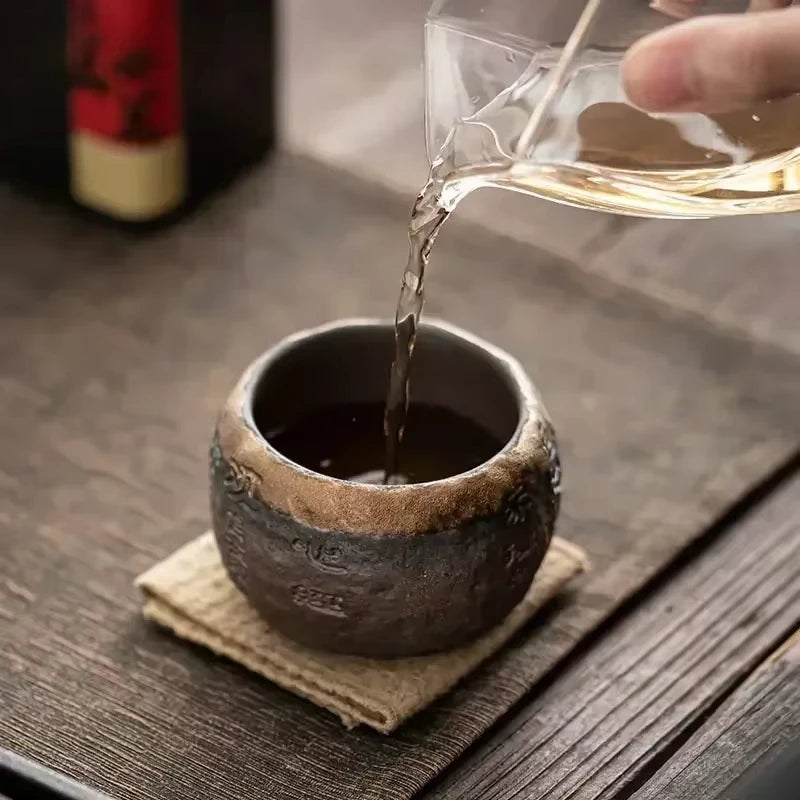 Rough Pottery Handmade Cup