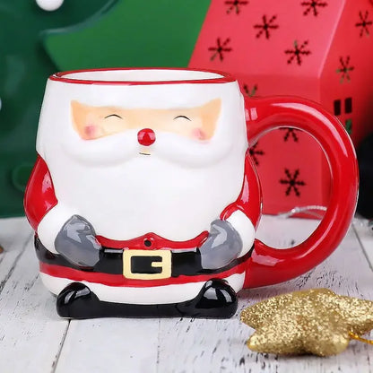 Santa Claus Ceramic Christmas Cup
