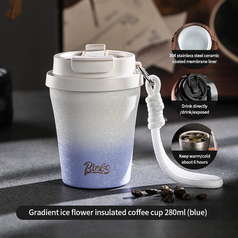 Double Wall Ceramic Lined Travel Mug