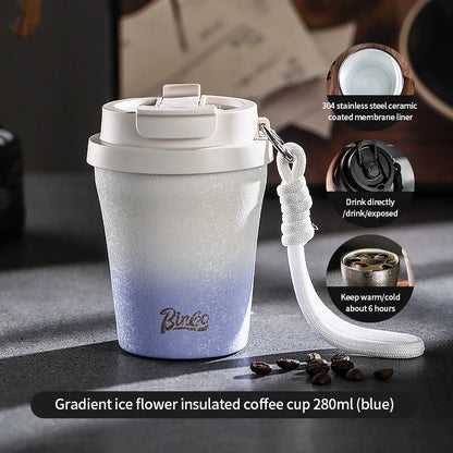 Double Wall Ceramic Lined Travel Mug